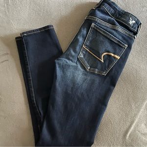 American Eagle Super Stretch Skinny High Rise Jeans Size 2 Short
